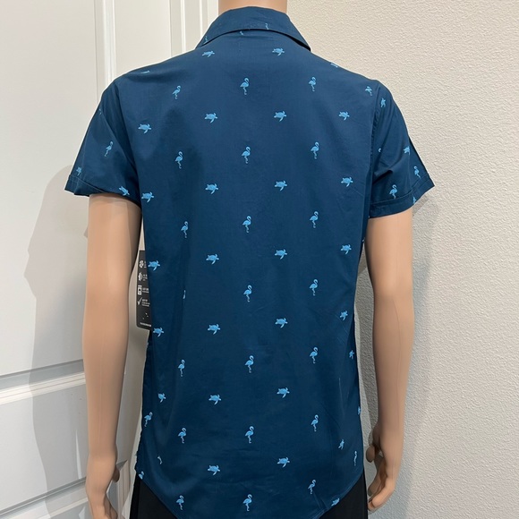 Trunks Surf & Swim Co. Flamingo Sea Turtle Casual Button Down Shirt - Picture 4 of 6